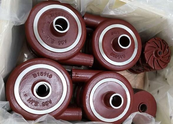 Hard Metal Closed Impeller / Volute Liner for Small Slurry Pumps in A05 Material