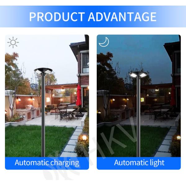 Ip65 Waterproof LED Garden Light Fixtures 150w 300w Abs Housing Solar Garden Lamp