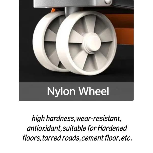 Camion à palettes manuel hydraulique de 3 tonnes avec roue en nylon