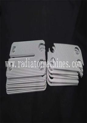 Customized Radiator Aluminium Wavy Fins Heat Exchanger Fins  For Varied Fin Height And Pitch