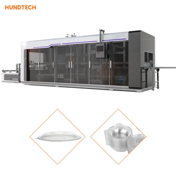 0.15mm Disposable Making Cup Lid Forming Machine 7.5KW Diaphragm Servo