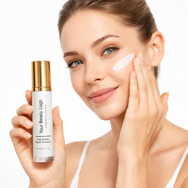 OEM ODM customized anti wrinkle repair lotion, containing retinol palmitate, hyaluronic acid, bifid fermentation, no cruel experiment, whitening repair lotion essence