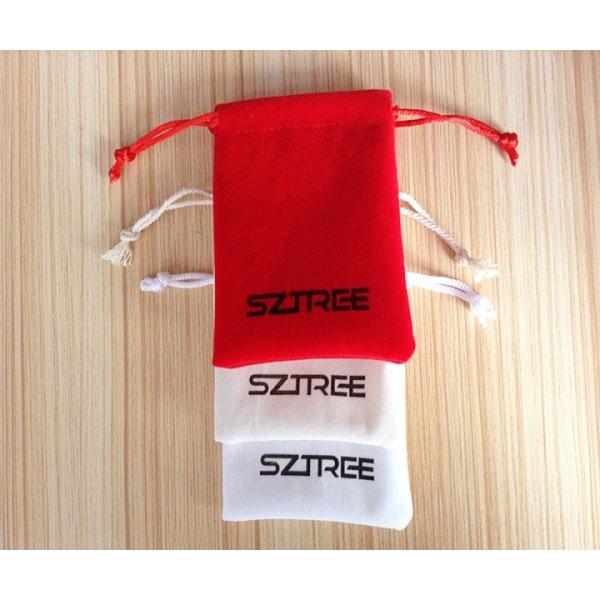 Сумка Дравстринг бархата изготовленных на заказ ювелирных изделий логотипа косметических Вашабле