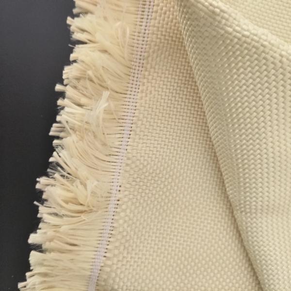 Heat Resistant Aramid Woven Fabric , 100gsm Bulletproof Kevlar Cloth