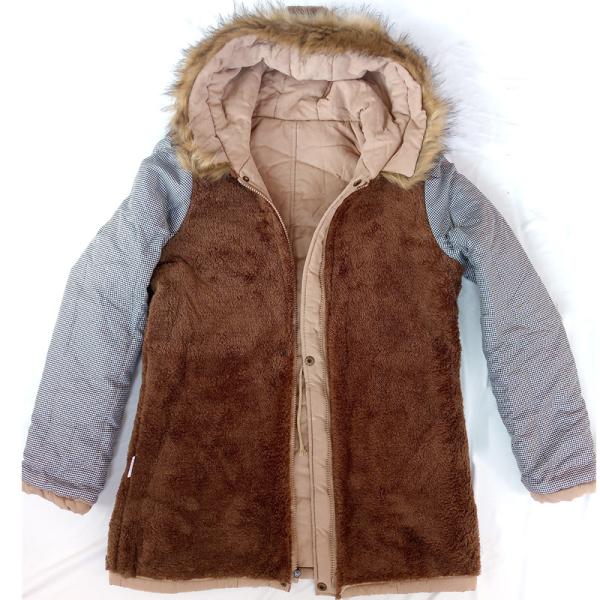 Thick winter jacket women winter jacket parka jacket with fur warm collar lining thick woolen jacket