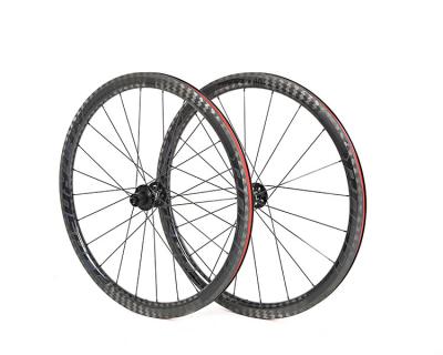 bicicleta Wheelset da estrada do carbono 700x25C, carbono Wheelset de 40mm para a bicicleta