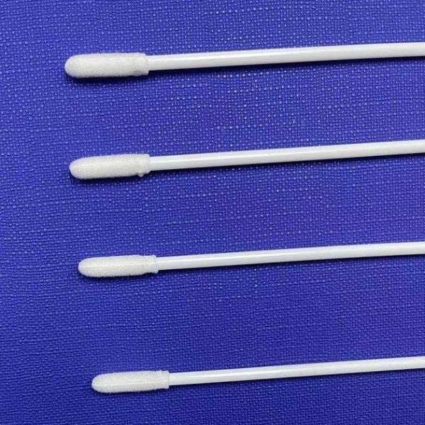 Virus Test 152mm Medical Cotton Swab , Non Invasive Nasal Swab