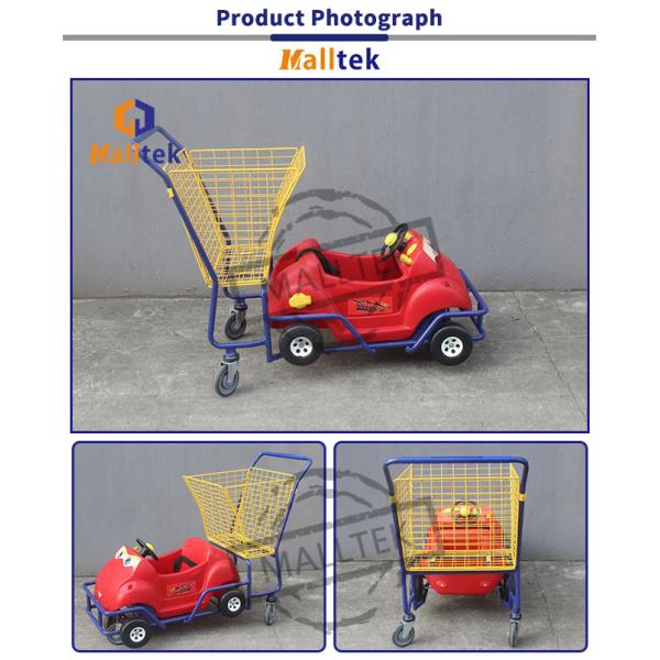Дети Ребенок Небольшой супермаркет Покупки тележки Мультфильм Устойчивый забавный дизайн