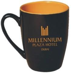 80*H105mm o café do hotel que agride copos de chá cerâmicos personalizou o logotipo