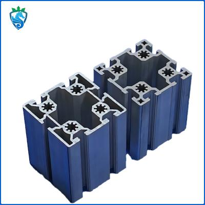 Black Anodized Slotted Aluminum Extrusions V Slot Rail Alu T Slot
