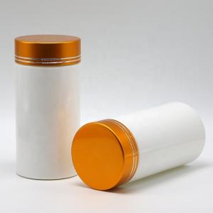 PE plástico 200 ml cilindro direito forma de remédio Farmácia garrafas com tampa