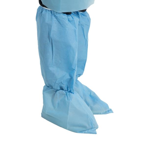 Disposable Non Slip Blue Tall Disposable Waterproof Rain Shoe Cover Durable Disposable Boot Covers