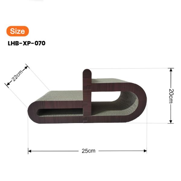 Cat Scratching Boards Claws and Rest Indoor House for Cats Hyperboloid Cat Scratching Board Combinable New Design High-Density