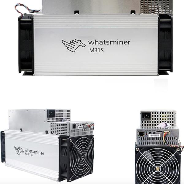 3360W Liquid Cooled Bitcoin Miner , MicroBT Whatsminer M31s 80TH/S Miner Bitcoin Machine