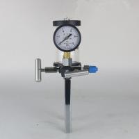 Calibrador à mão do calibre de pressão, equipamento da calibração da pressão de óleo