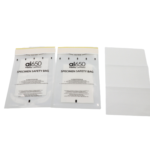 Clear Lab Plastic Transport Biohazard Specimen Bag Custom Self Sealing