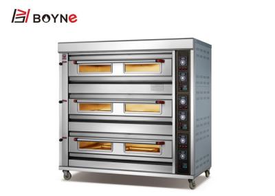 Standard Commercial 0.9 kg/h Gas Baking Oven Three Deck