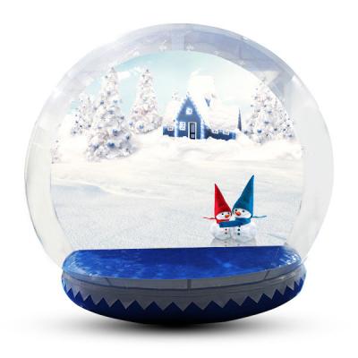 Human Size Snowball Snow Globe / Giant Inflatable Christmas Globe For Festival