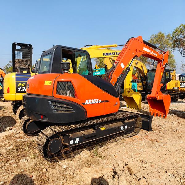 KX183 Kubota Used Mini Excavator , Second Hand Kubota Diggers 48KW 0.31m3 Bucket Capacity