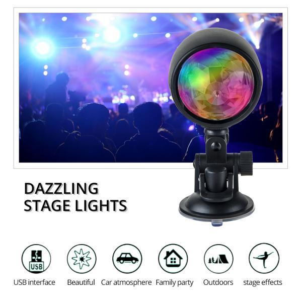 Waterproof LED Stage Spotlights 5V USB Bracket Stage Lighting Fixtures