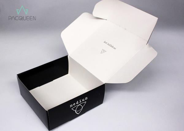 Customized White Paper Takeaway Boxes For Macaroon / Cake Gift Stacks Tightly
