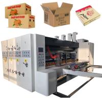Impressão de alta velocidade de Flexo de 4 cores que entalha a máquina cortando para as caixas vegetais do fruto da pizza