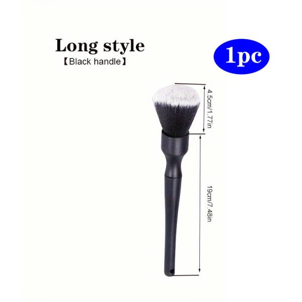 Soft Bristles And Strong Resilience Natural Hog Bristle DF Model Detailing Brush For Car Interior Cleaning