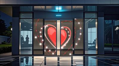 Adhesive LED Transparent Film Screen P10 Full Color Transparent LED Film