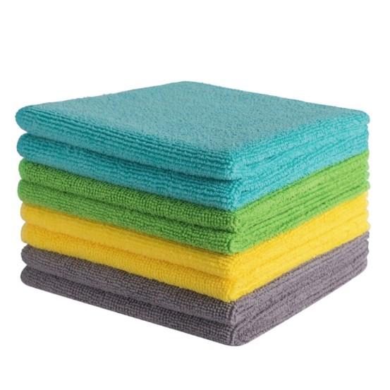 High Water Absorption Cellulose Cleaning Cloths Microfiber Cleaning Cloth 30x30cm