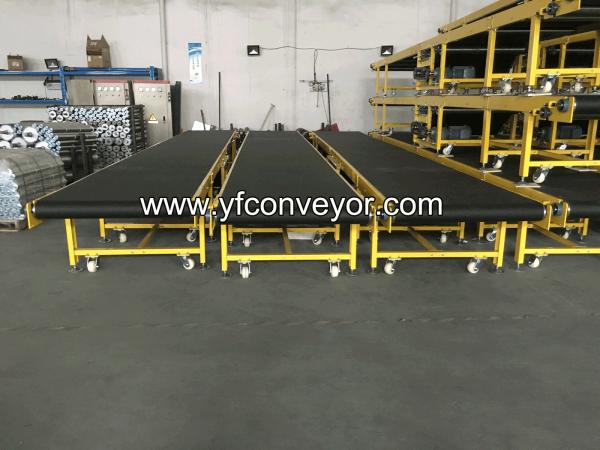 Portable Motorized PVK Conveyor Belt used for parcel express and logistic company