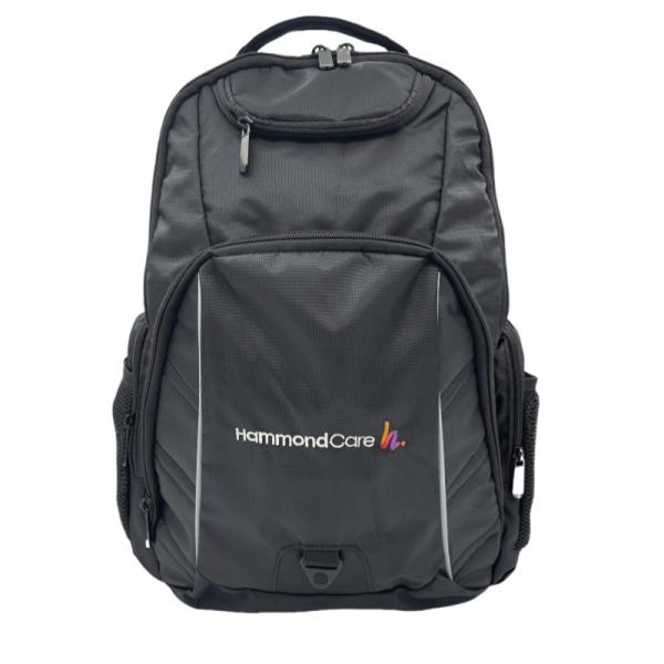Embroidery Light Weight Backpack With Laptop Pouch Nylon Material For Traveling