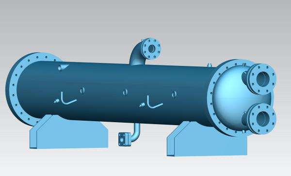 Copper Nickel Alloy Tube SS304 Shell R407C Seawater Cooled Condenser