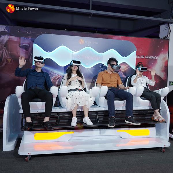 Cinéma interactif 2 de Vr de parc à thème 3 4 simulateur dynamique de plate-forme des sièges 9d