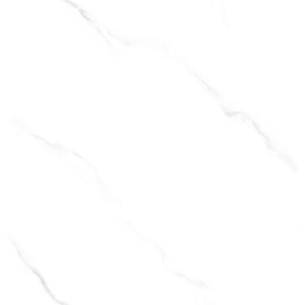 Carrara Blanc 800x800 mm Porcelaine vitrée poli pour le salon