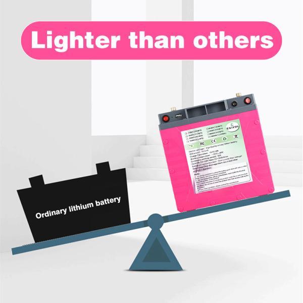 Bateria recarregável de iões de lítio de 12V LiFEPO4 Bateria solar 22ah