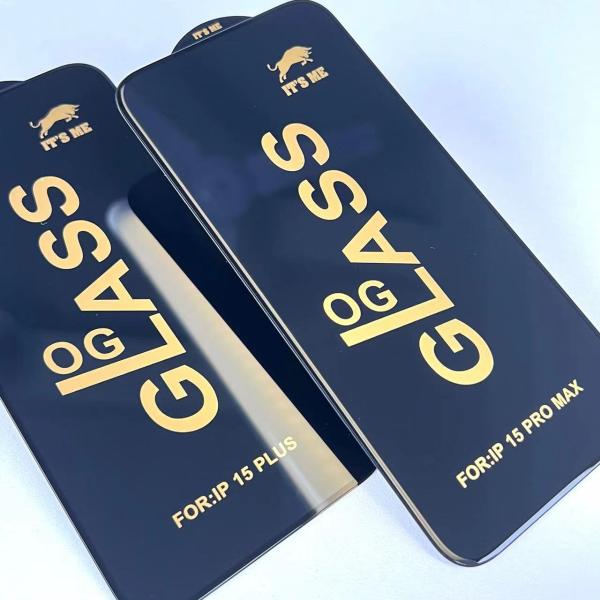 Tempered Glass Full Glue Glass Screen Protector Large Curve OEM For Iphone 15