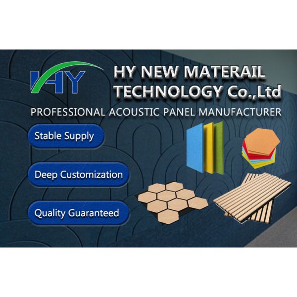 Fireproof Eco Friendly PET Acoustic Wall Panel 2420x1220mm For Home Decoration