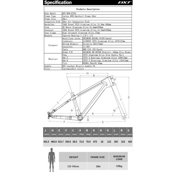 велосипед скорости Шимано 10 тарельчатого тормоза горного велосипеда детей 20ер для детей