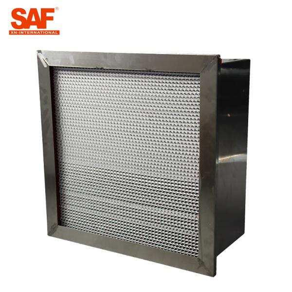 Aluminum Cardboard High Temperature Hepa Filters Glass Fiber Filter Material