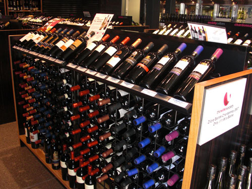 acrylic wine display