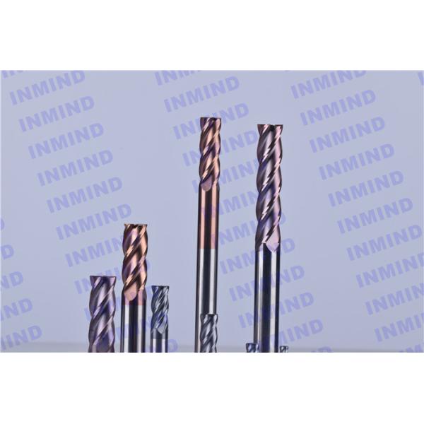 HRC65 4mm / 6mm / 8mm Corner Radius end mill SiN Coating  KFC K55 carbie rods carbide end mill