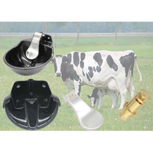 Diary Durable Cow Horse Cattle Water Bowls Black Enamelled Surface