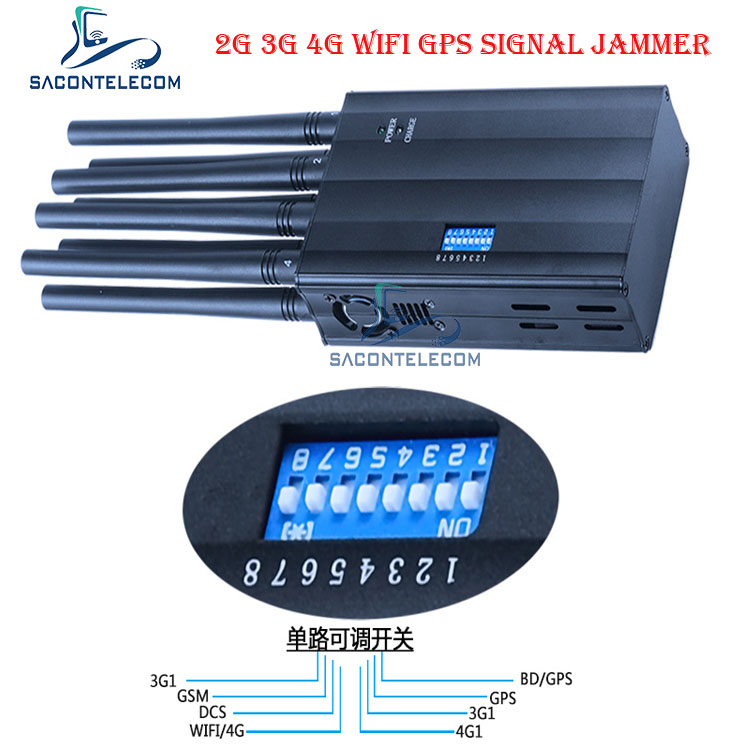 LTE 2600 AC100V ручной сигнальный джаммер 2G 3G 4G GSM DCS WiFi GPS джаммер