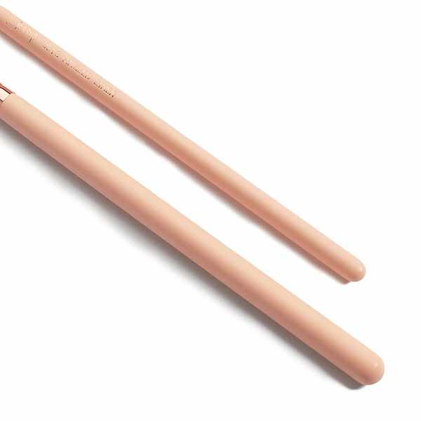 Jessup Wood Handle Essential Eye Makeup Brushes Glossy Aluminum Ferrule