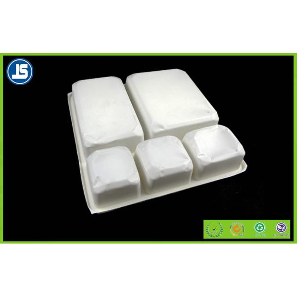 Disposable Biodegradable Food Trays 5 Compartment Tray Made From Corn Starch