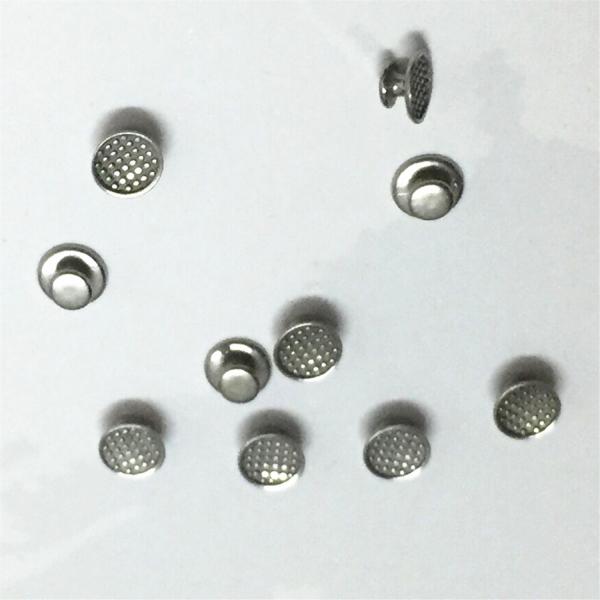 2 Years Shelf Life Metal Orthodontic Monoblock Round Base Lingual Button for Oral Bracket Treatment
