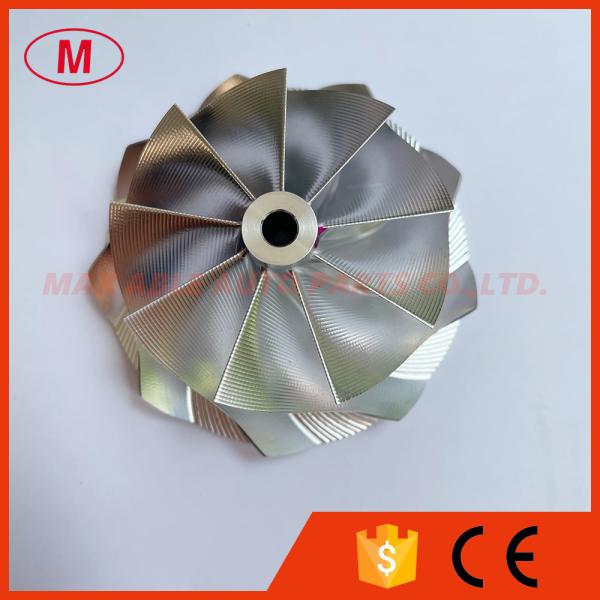 RHF5 53.00/67.40mm 9+0blades Point Milling Small Nose Turbocharger Milling/aluminum 2618/billet Compressor Wheel