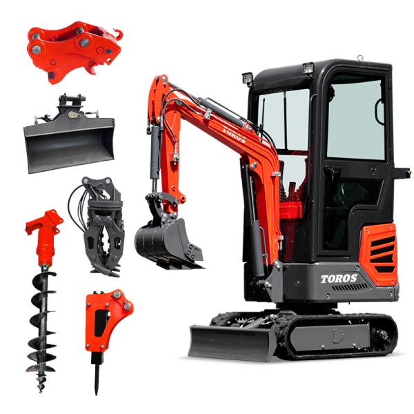 High Maneuverability Tiny Mini Excavator 1.2 Tonne 2870mm Transport Length