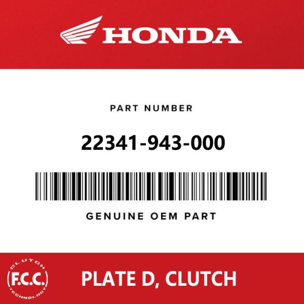 OEM Motorcycle Steel Clutch Plate with Starburst Groove Pattern and Increased Flywheel Effect for Honda CT110 22341-943-000