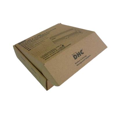 A E-flauta feita sob encomenda Kraft corrugou as caixas de transporte de papel dos encarregados do envio da correspondência com impressão da arte finala